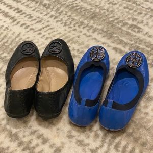 2 Pairs Tory Burch Flats